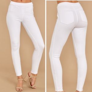 Spanx Jeanish White Leggings